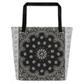 Bandana Tote Bag | Black & Grey-Bootlg