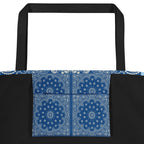 Bandana Tote Bag | Blue & Light Blue-Bootlg