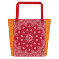 Bandana Tote Bag | Red & Orange-Bootlg