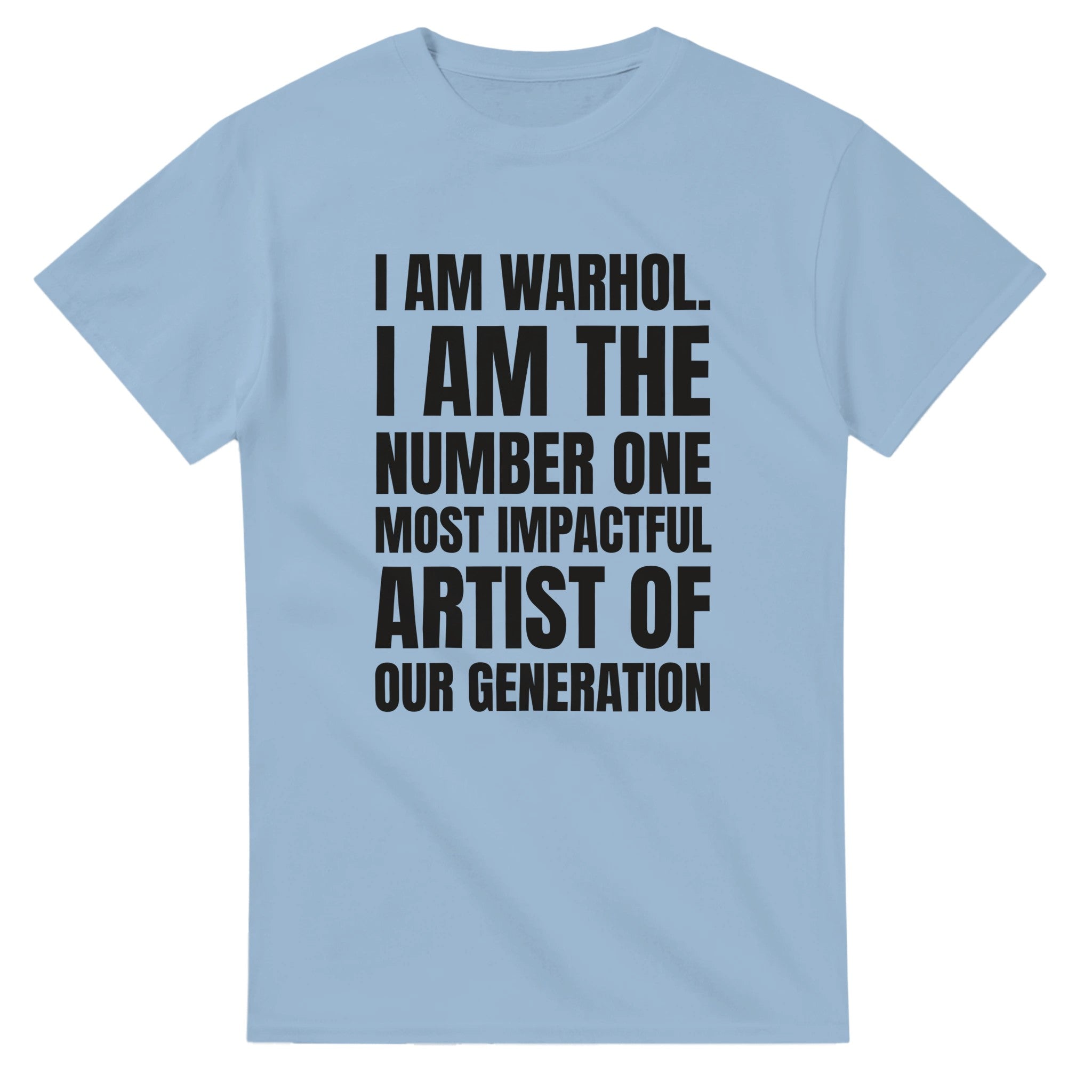 I Am Warhol Kanye West Tee-Light Blue-S-Bootlg