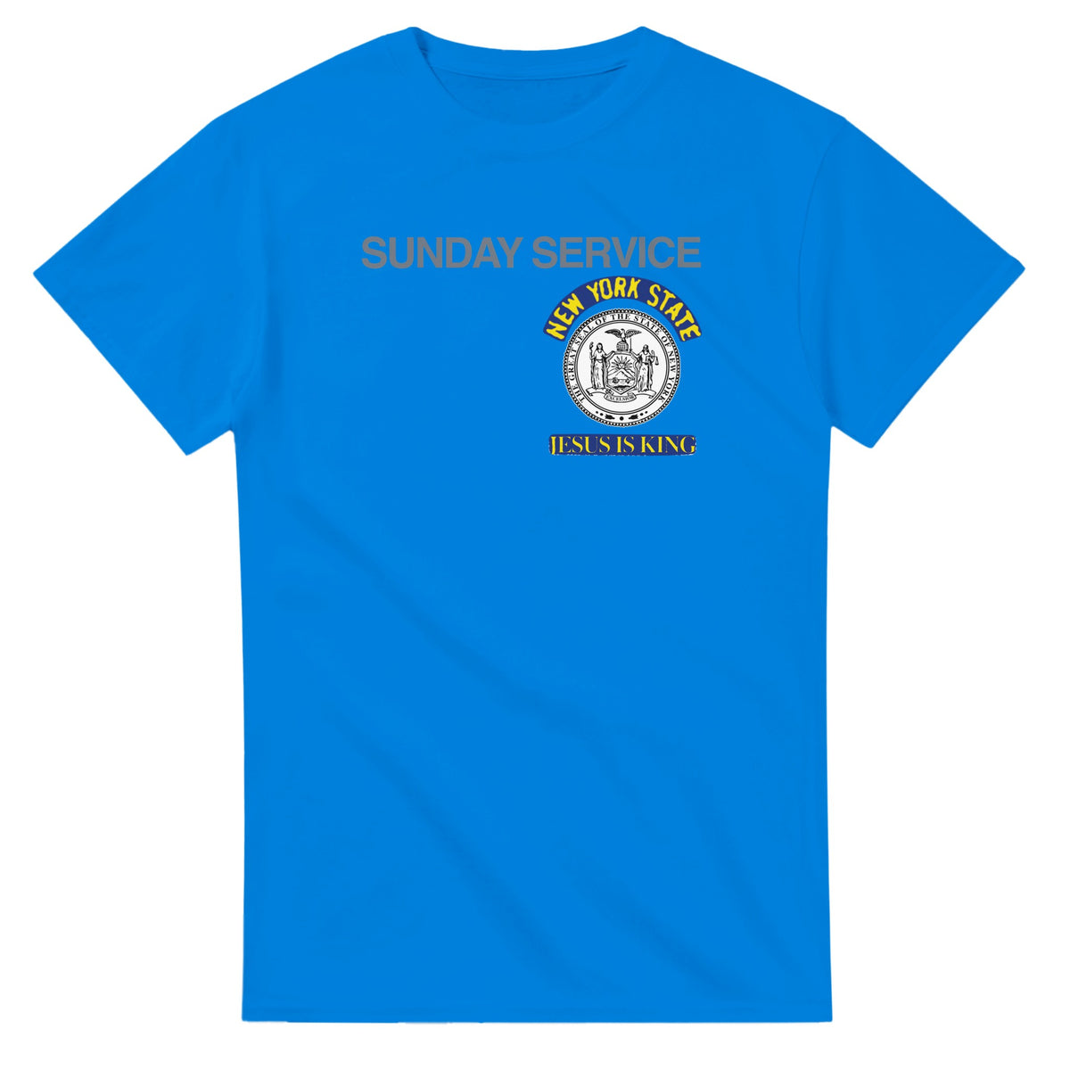 Jesus Is King New York Tee-Royal-S-Bootlg
