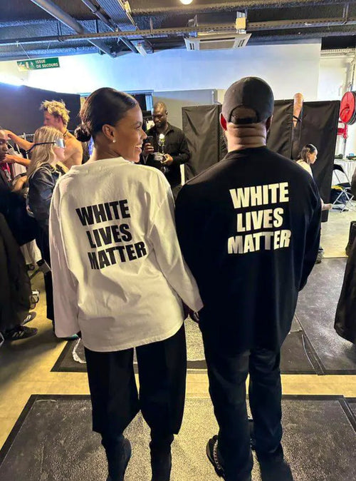 White Lives Matter Kanye West Long Sleeve T-Shirt-White-S-Bootlg
