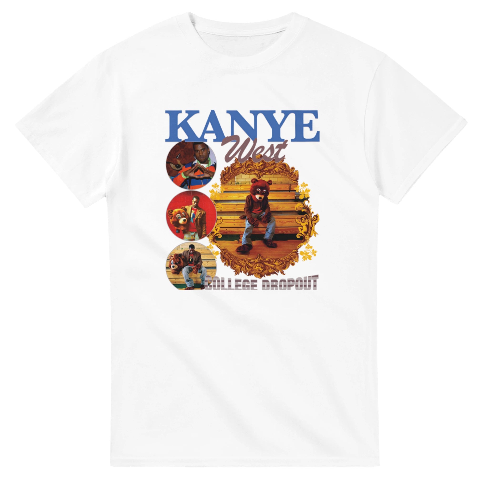 Vintage Kanye West College Dropout T-Shirt-White-S-Bootlg