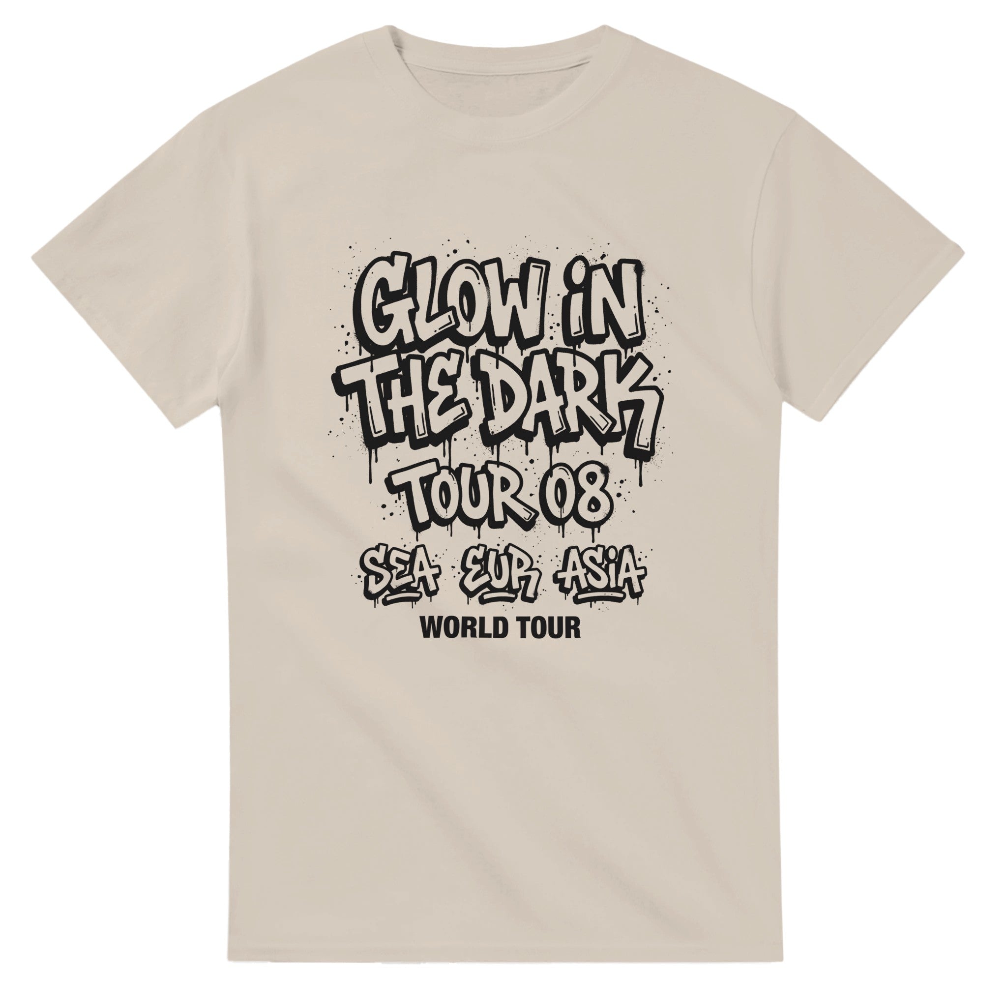Glow In The Dark Kanye West Tee-Sand-S-Bootlg