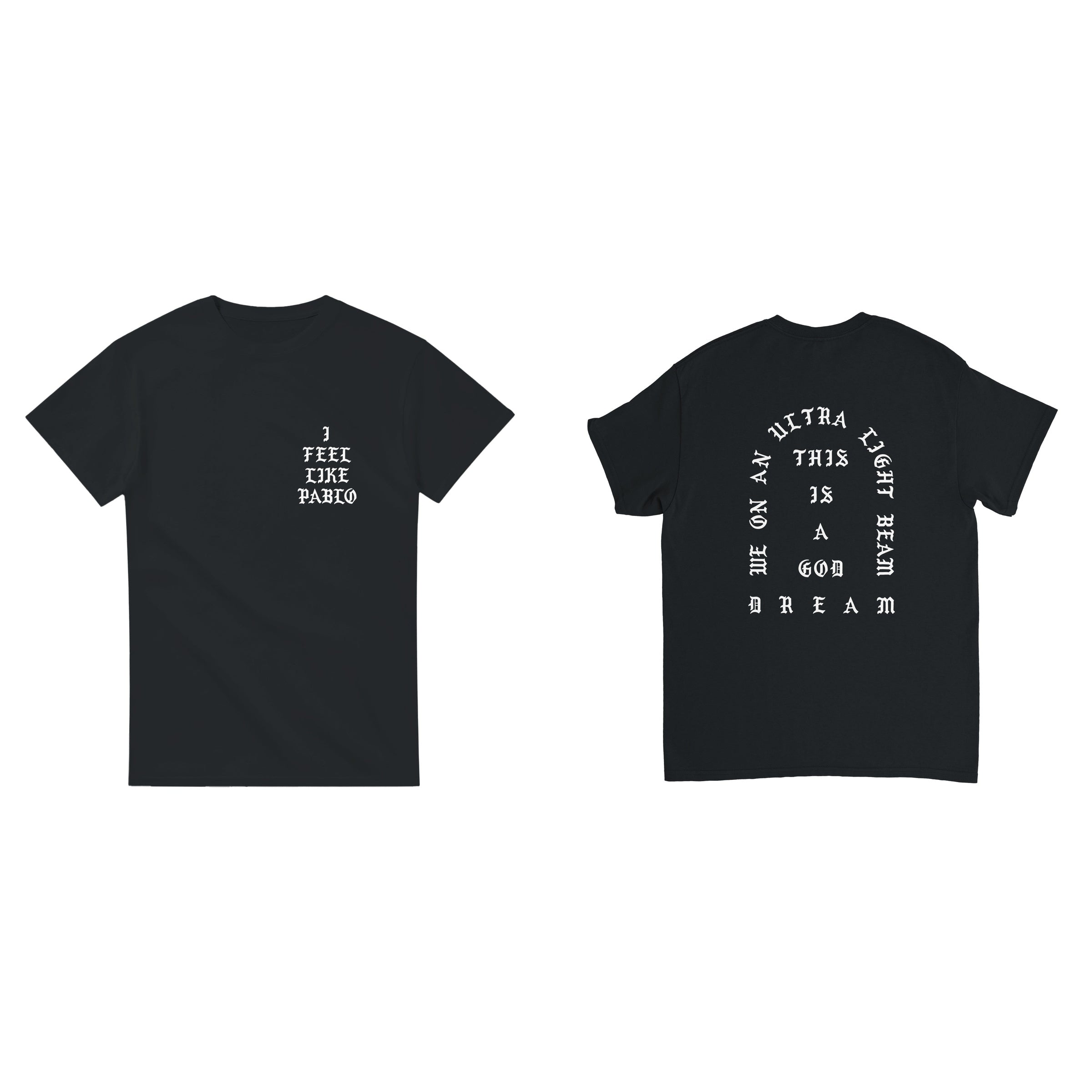 I Feel Like Pablo Ultralight Beam T-Shirt-Black-S-Bootlg