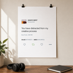 Creative Process Tweet Poster-A4 21x29.7 cm / 8x12″-Bootlg