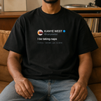 I be taking naps - Kanye West Tweet T-Shirt-L-White-Bootlg