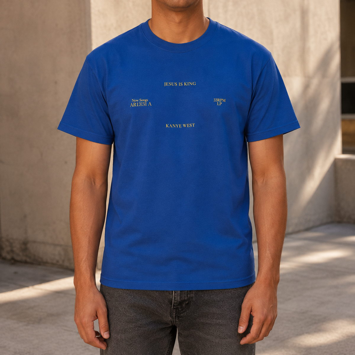 Jesus is King Sunday Service Kanye West T-Shirt-Royal-S-Bootlg