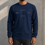 Jesus is King Unisex Long Sleeve Tee T-shirt-Navy-S-Bootlg