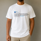 Kanye West President 2020 announcement on Twitter Unisex T-Shirt Tweet Quote-L-White-Bootlg