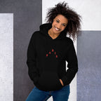 Paris I Feel Like Pablo hoodie worn by woman, smaller corrected placement