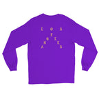 Pablo Los Angeles long sleeve back view in Purple, corrected placement