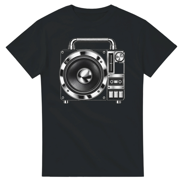 Mono Monolith Tee - Black cotton t-shirt - front flat