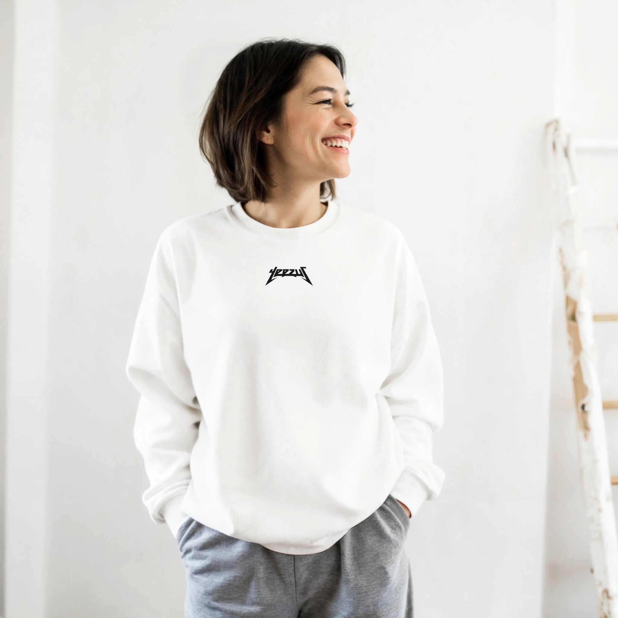 Yeezus Glastonbury Crewneck-White-S-Bootlg
