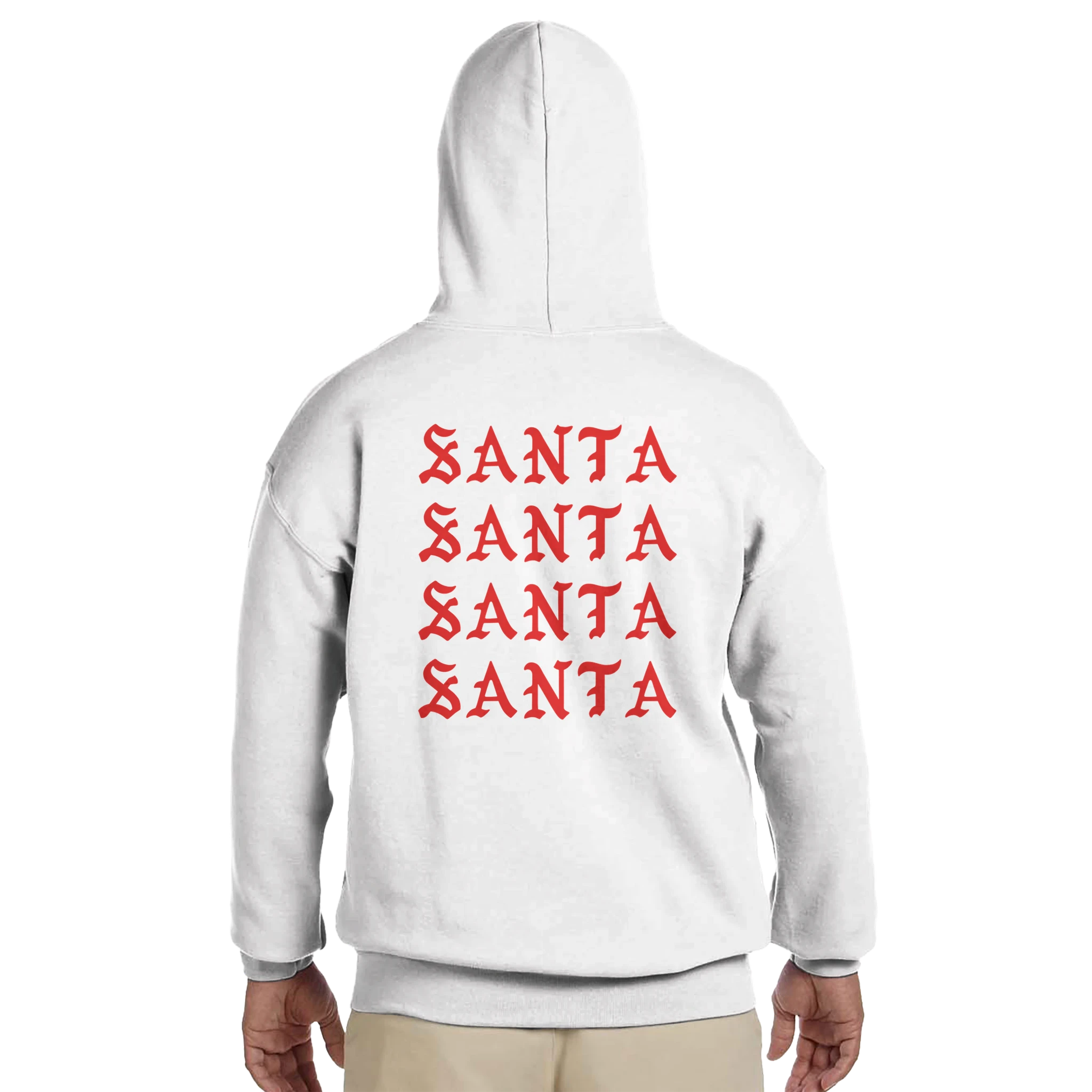 I Feel Like Santa Hoodie-White-S-Bootlg