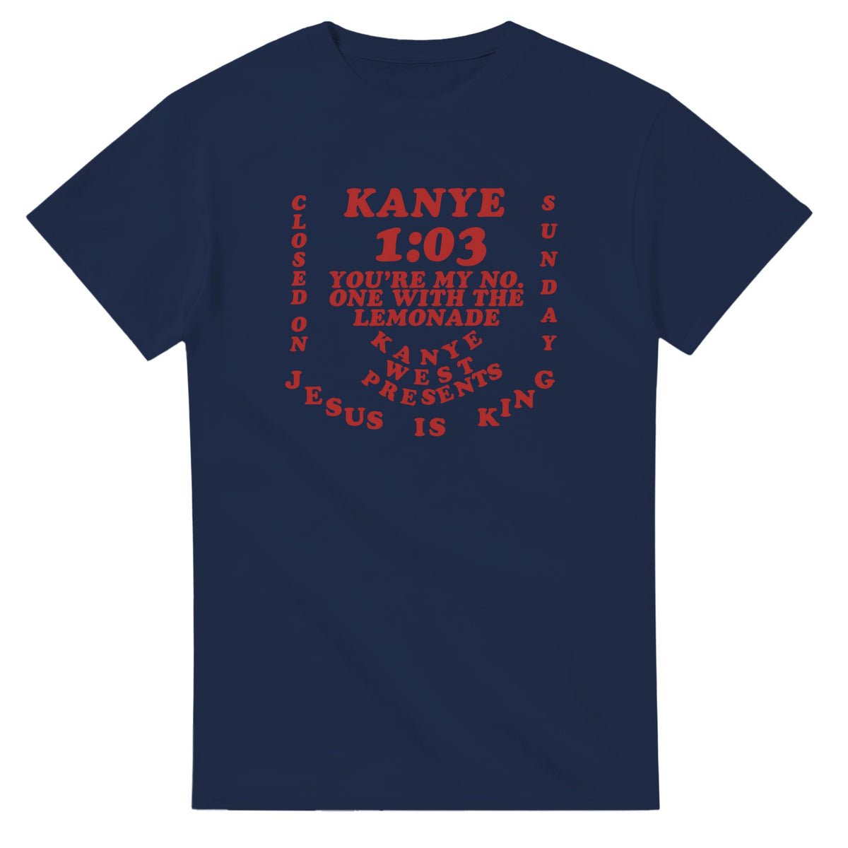 Jesus Is King That's On God T-Shirt-Navy-S-Bootlg