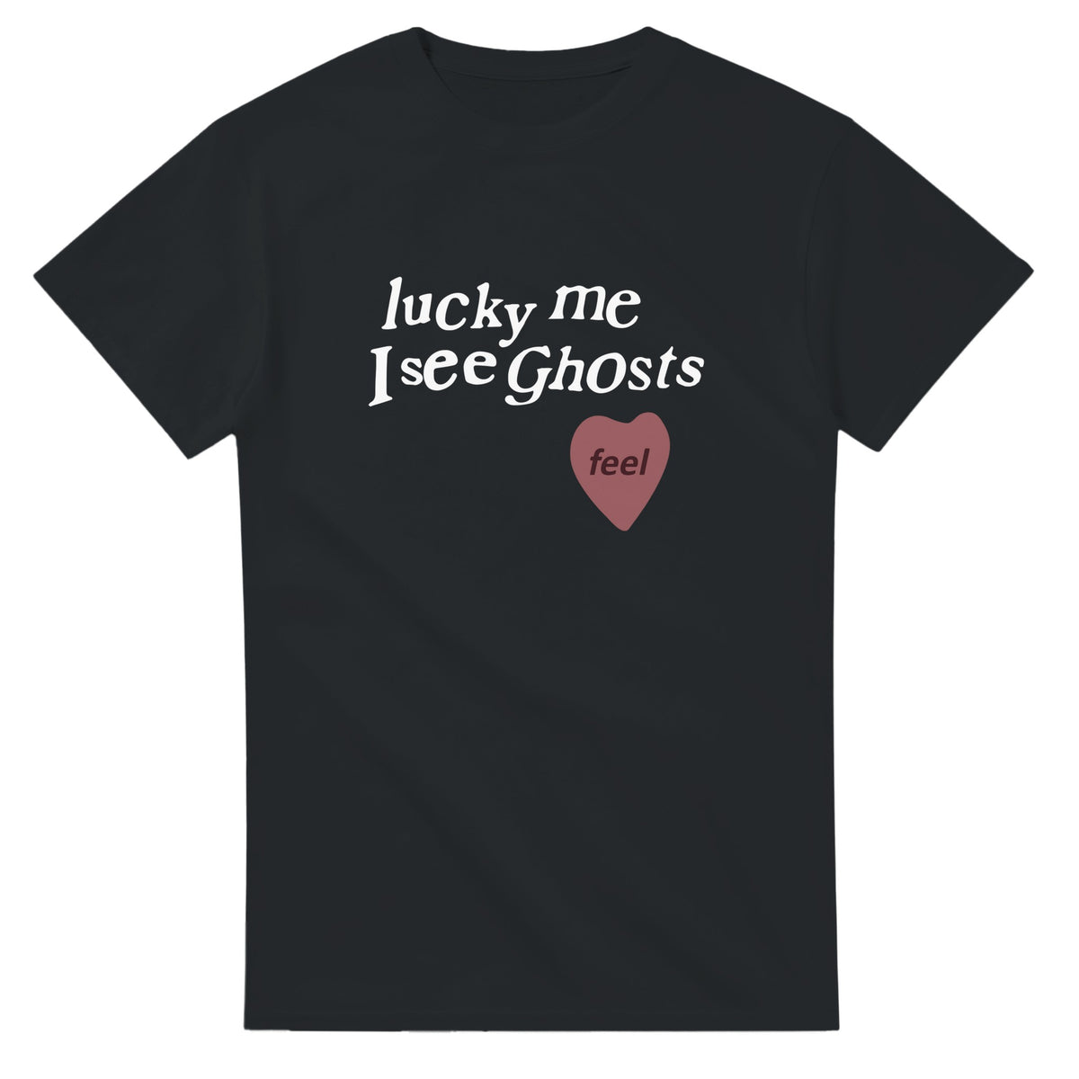 Lucky Me I See Ghosts T-Shirt-Black-S-Bootlg