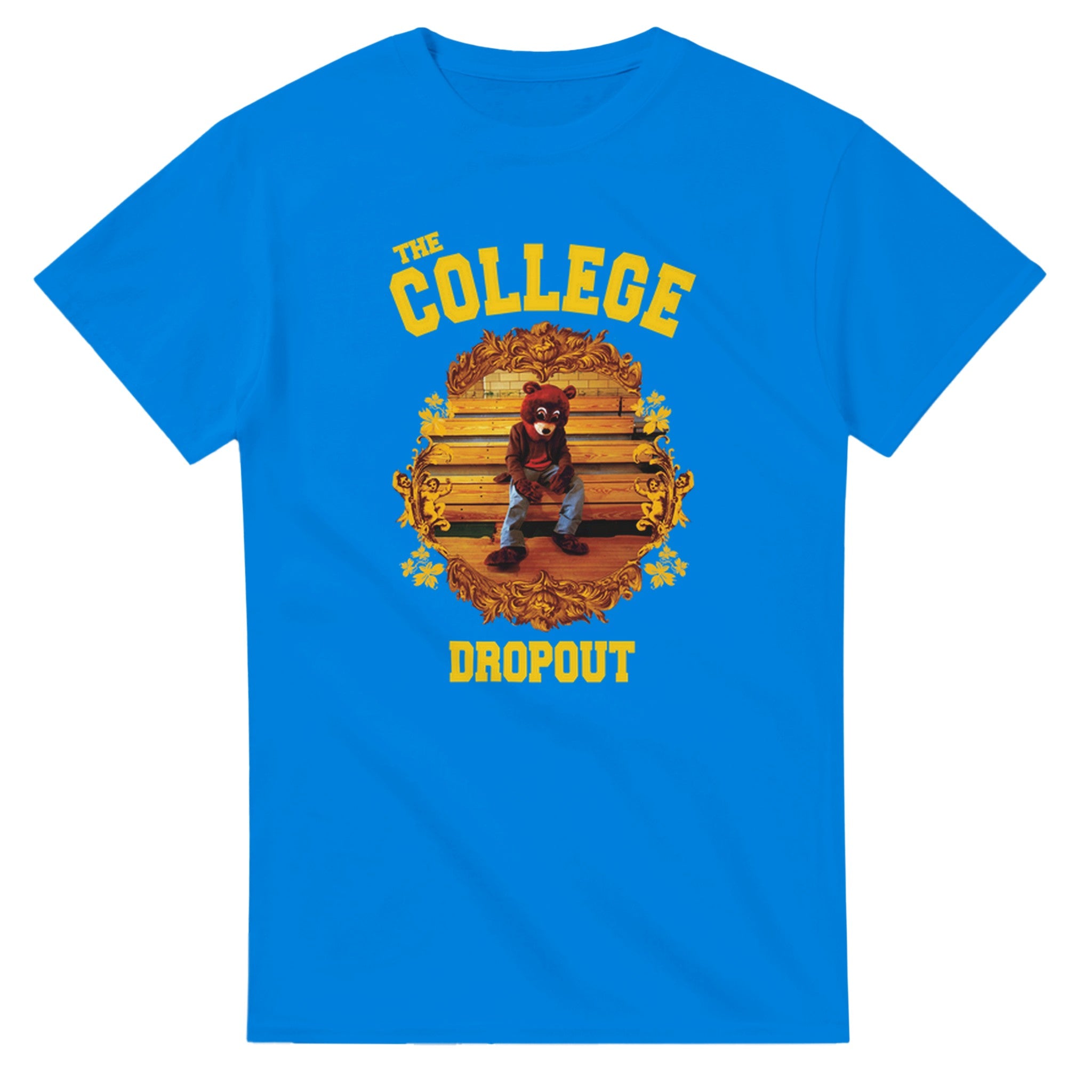 The College Dropout Bear Unisex Tee - Old Kanye West inspired Tshirt-Royal-S-Bootlg