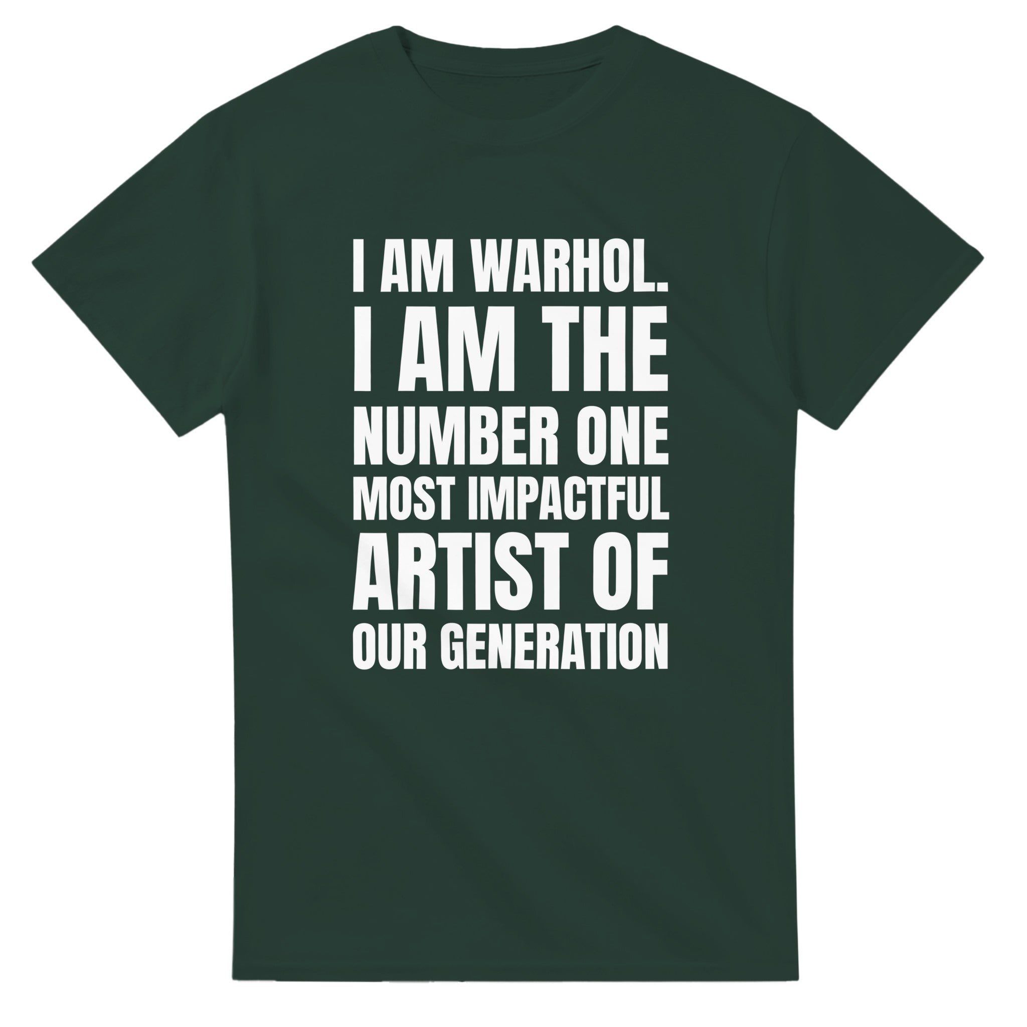 I Am Warhol Kanye West Tee-Forest Green-S-Bootlg