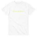 Jesus Is King Sunday Service Tee-White-S-Bootlg