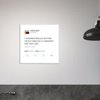 Kanye West Tweet Framed Poster-30x30 cm / 12x12″-White frame-Bootlg