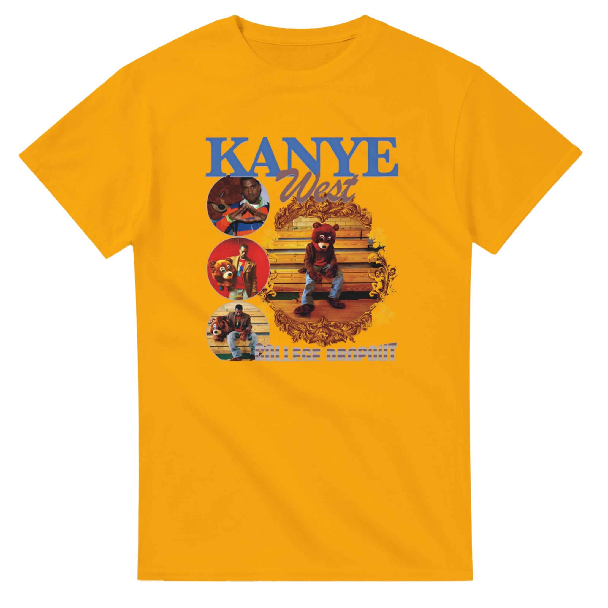 Vintage Kanye West College Dropout T-Shirt-Gold-S-Bootlg