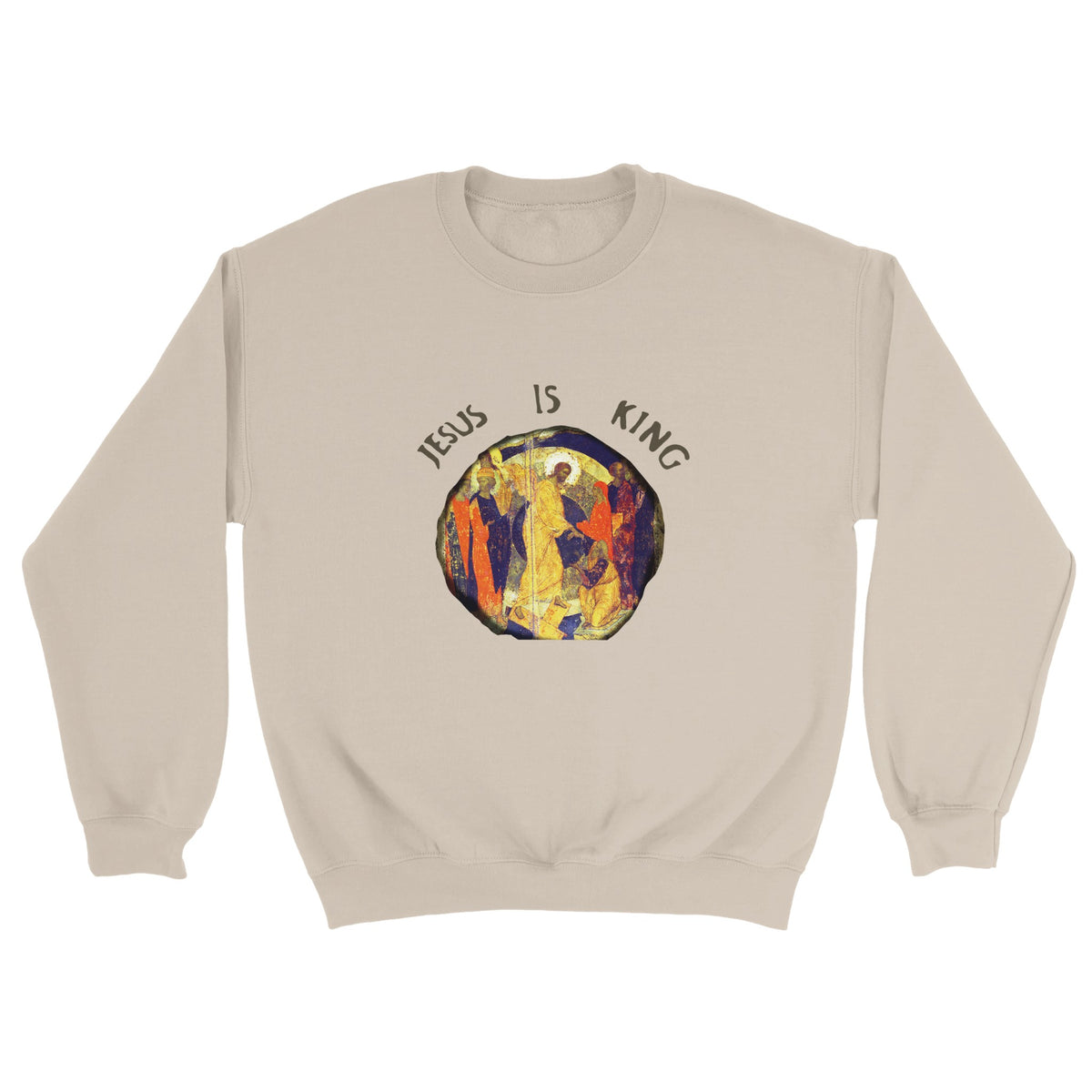 Jesus Is King Kanye West Sunday Service Crewneck-Sand-S-Bootlg
