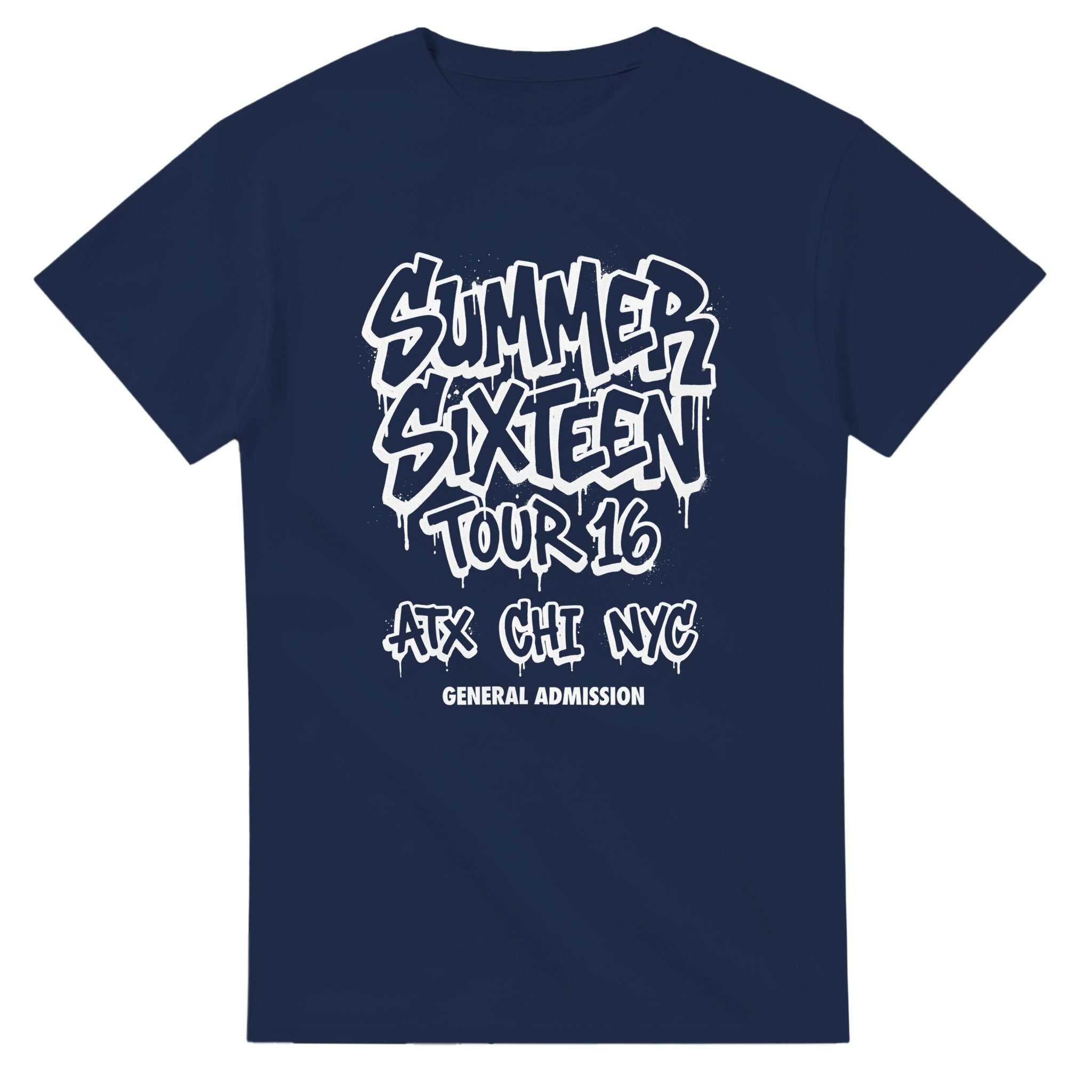 Summer Sixteen Drake Tour Tee-Navy-S-Bootlg