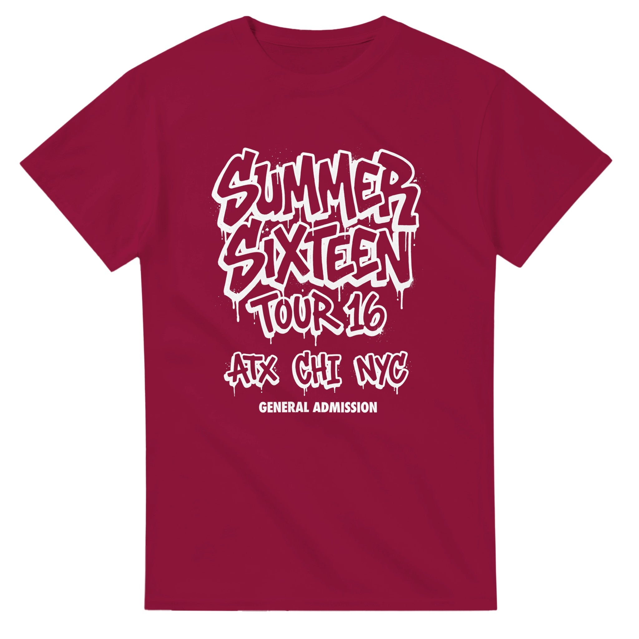 Summer Sixteen Drake Tour Tee-Cardinal Red-S-Bootlg