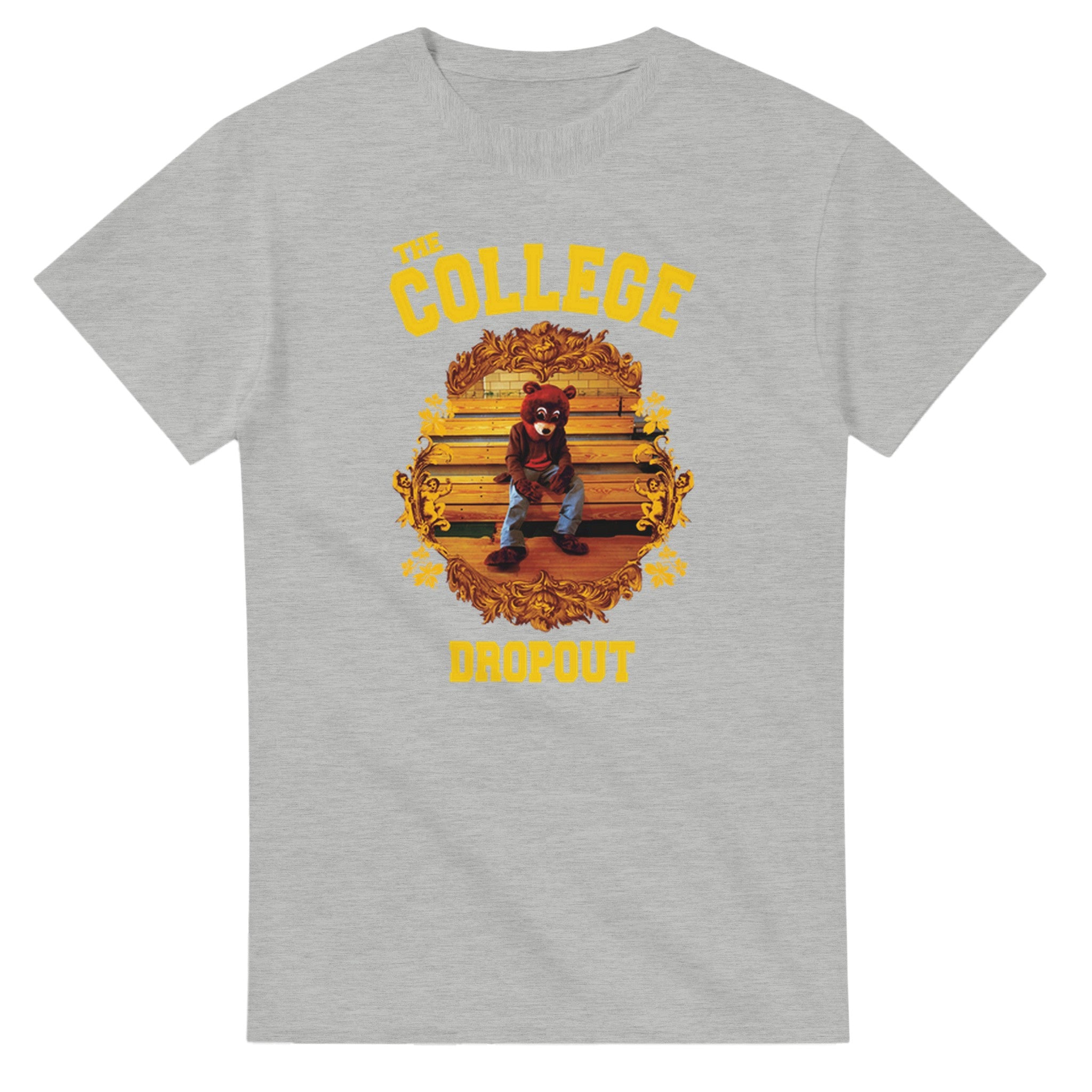 The College Dropout Bear Unisex Tee - Old Kanye West inspired Tshirt-Ash-S-Bootlg
