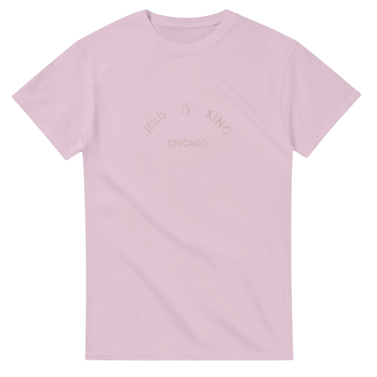 Jesus Is King Chicago T-Shirt - Kanye West Sunday Service-Light Pink-S-Bootlg