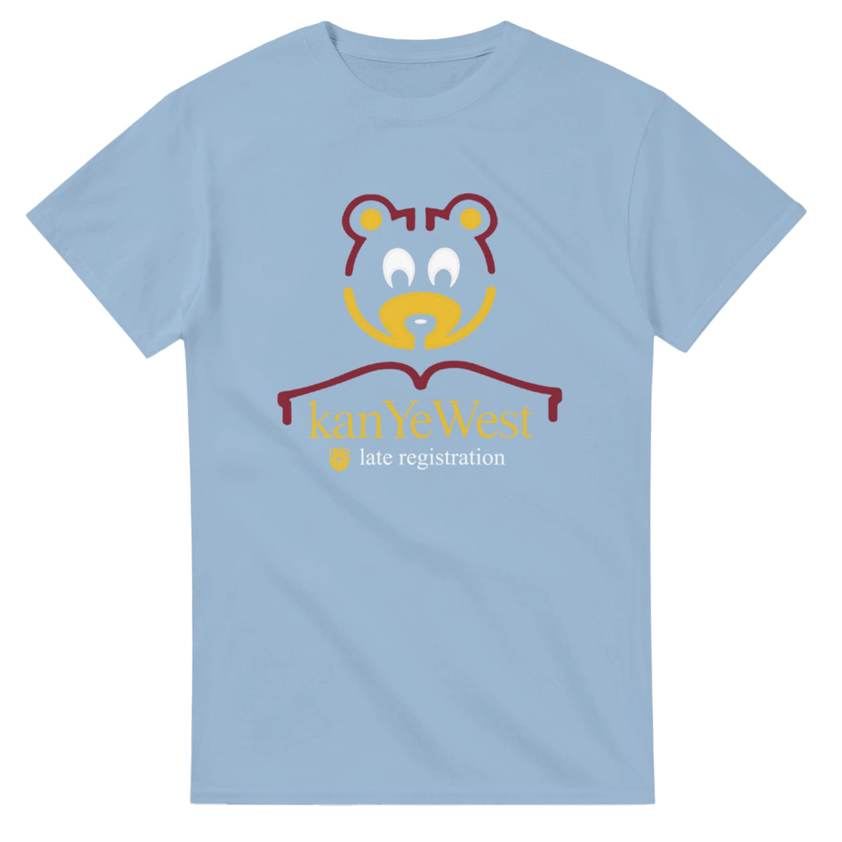 Kanye West The Late Registration Logo T-Shirt-Light Blue-S-Bootlg