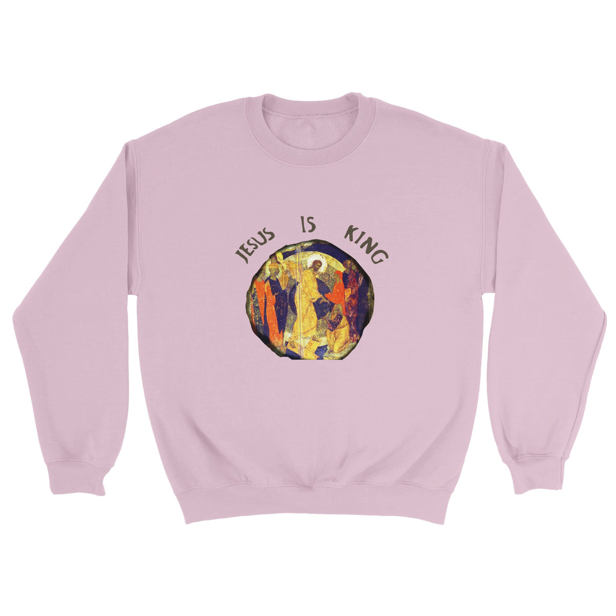 Jesus Is King Kanye West Sunday Service Crewneck-Light Pink-S-Bootlg