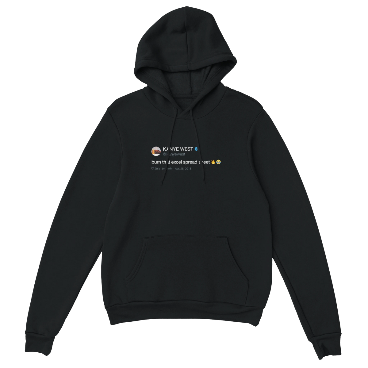 Burn That Excel Spreadsheet Hoodie-Black-S-Bootlg