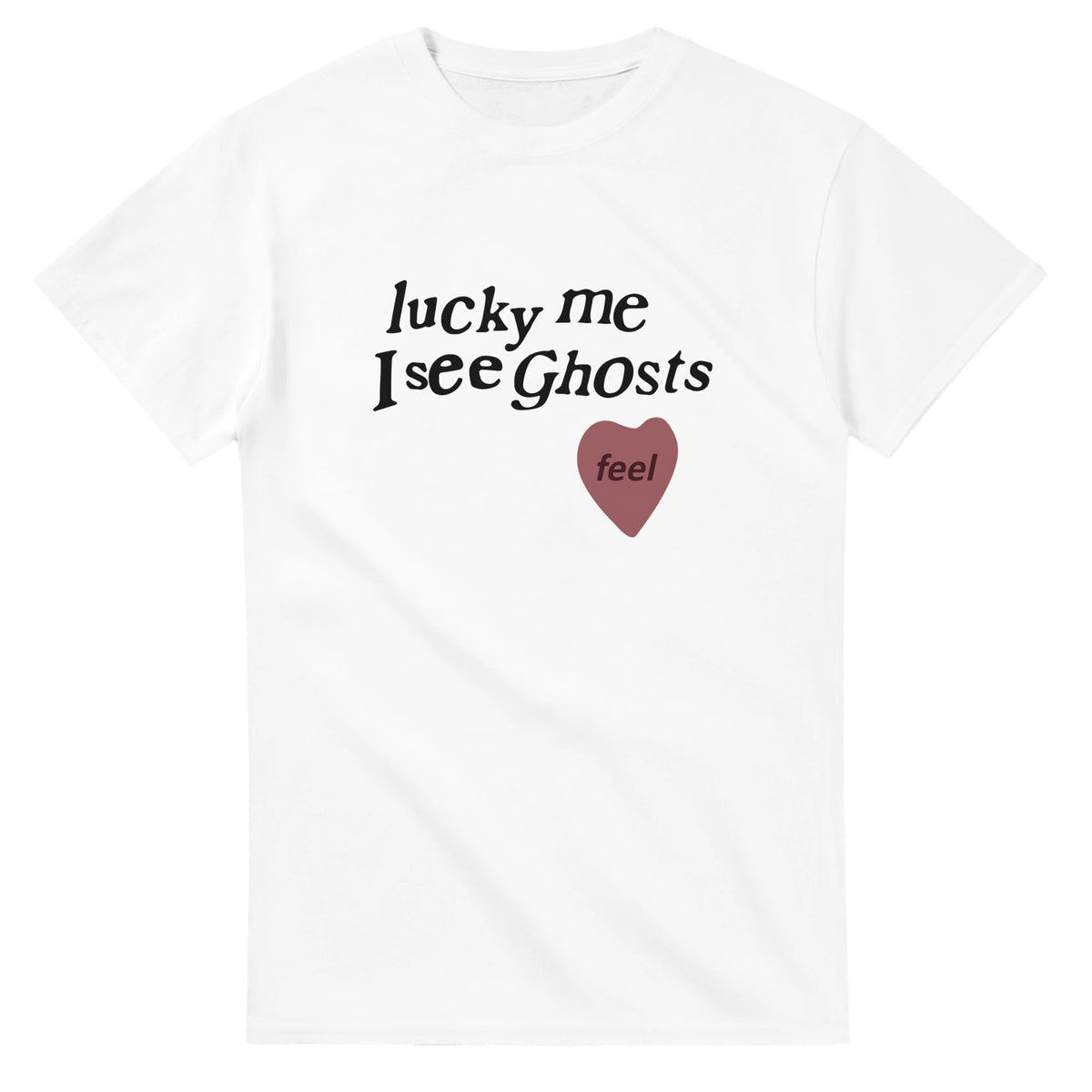 Lucky Me I See Ghosts T-Shirt-White-S-Bootlg