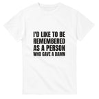 Gave A Damn Kanye West Tee-White-S-Bootlg