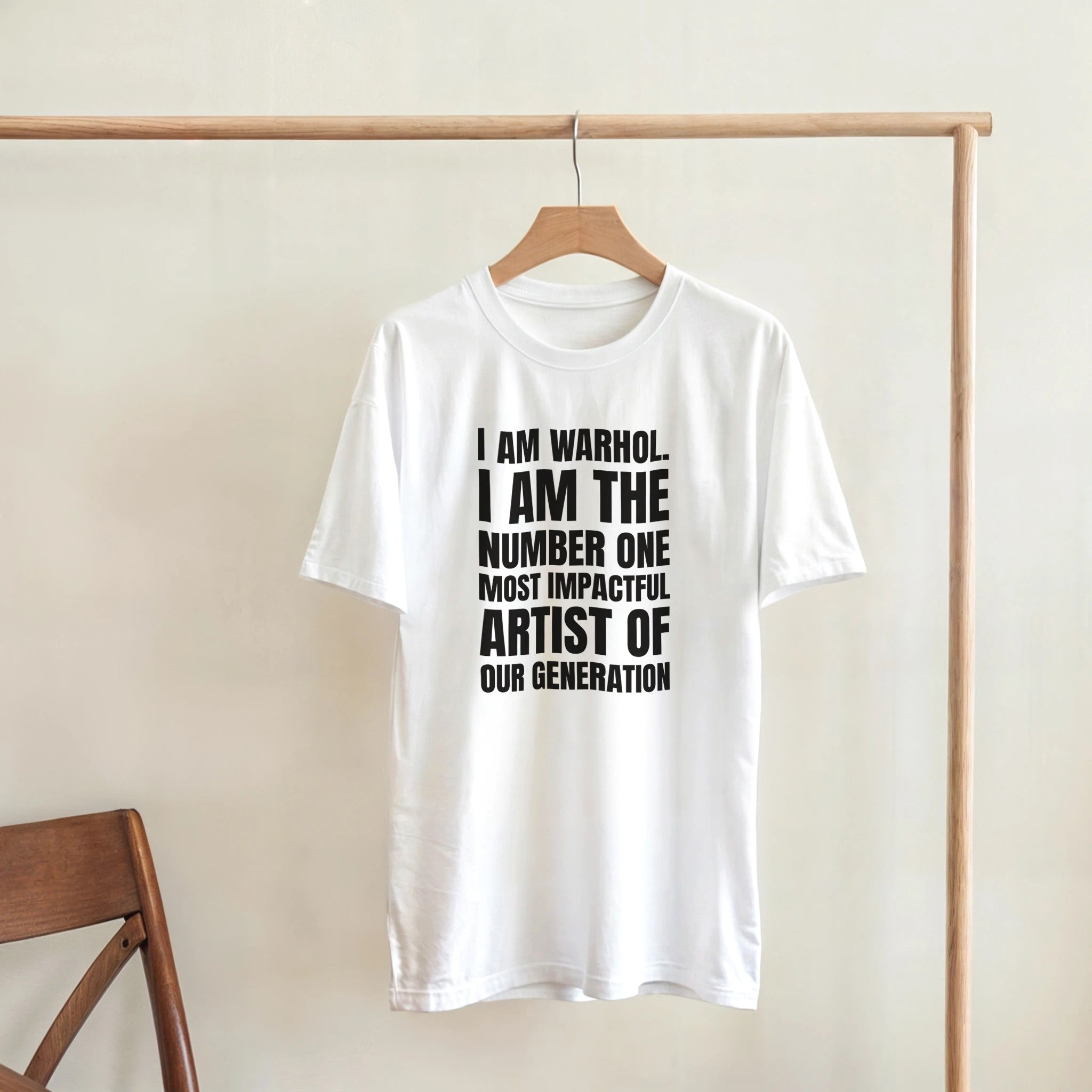I Am Warhol Kanye West Tee-White-S-Bootlg