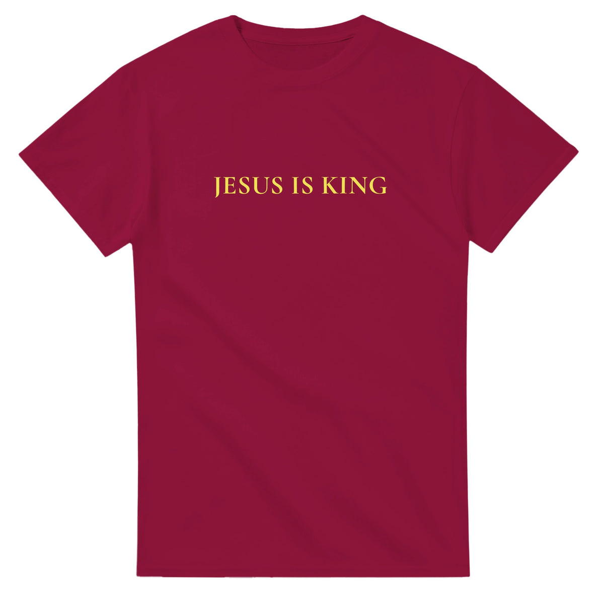 Jesus Is King Sunday Service Tee-Cardinal Red-S-Bootlg