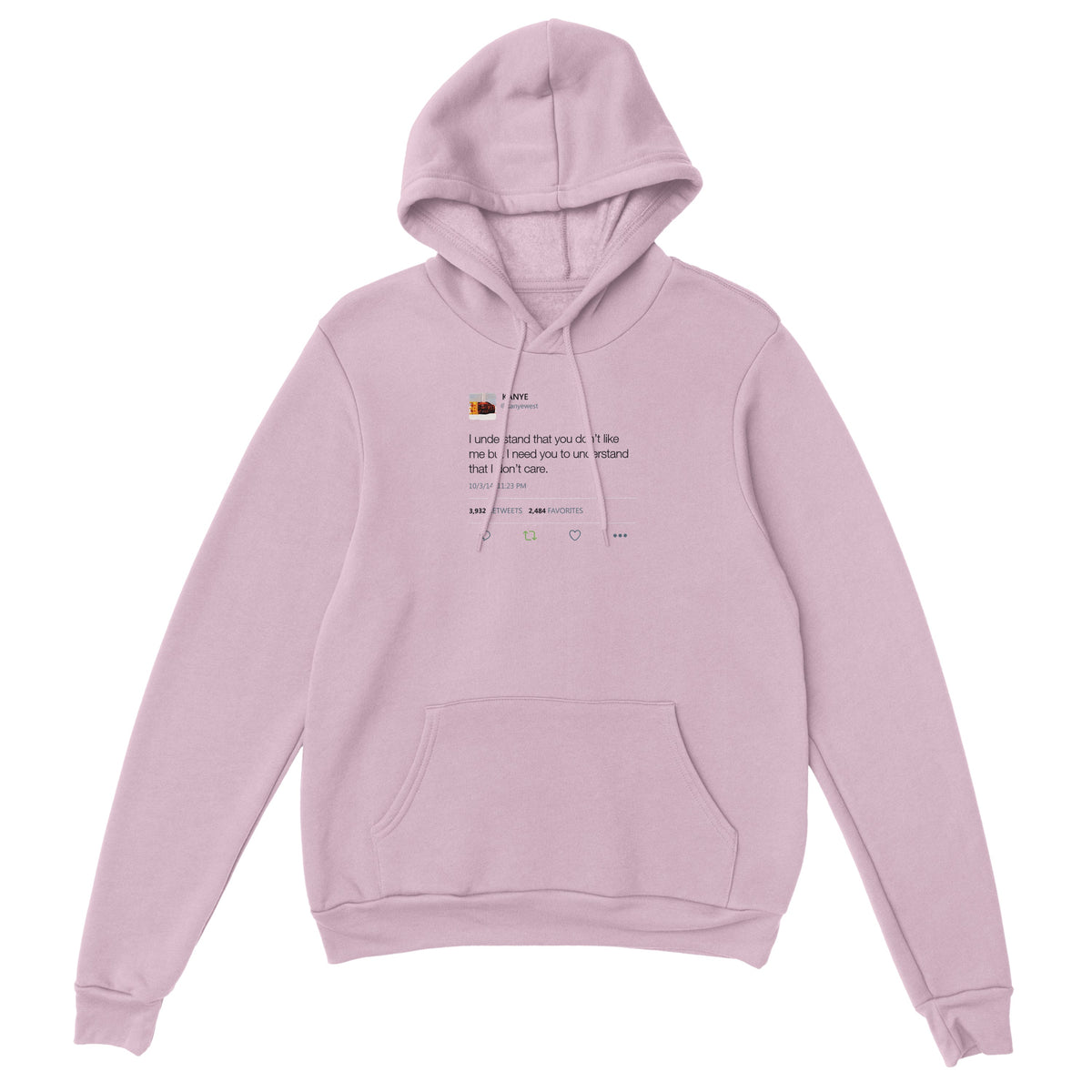 I Need You To Understand Kanye West Tweet Hoodie-Light Pink-S-Bootlg