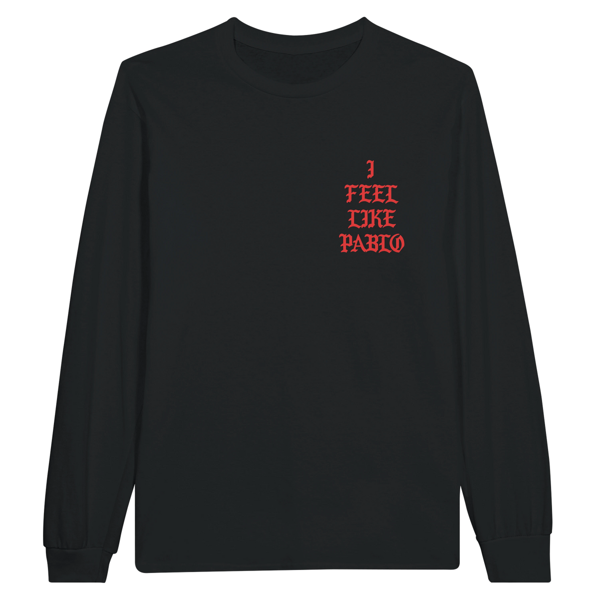 I Feel Like Pablo Jersey Long Sleeve Tee-S-Black-Bootlg