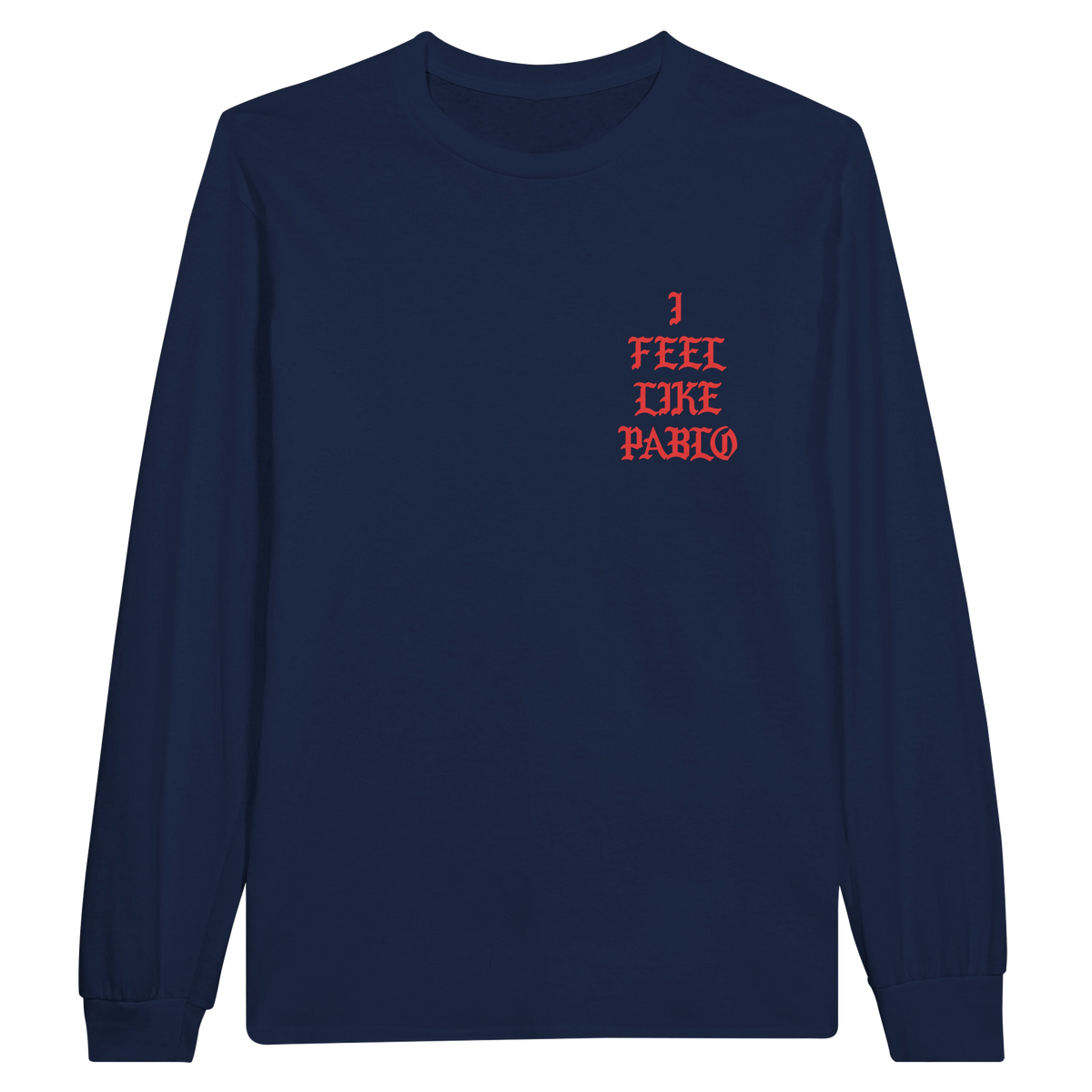 I Feel Like Pablo Jersey Long Sleeve Tee-S-Navy-Bootlg
