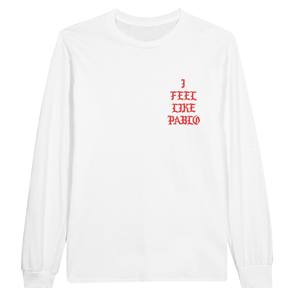 I Feel Like Pablo Jersey Long Sleeve Tee-S-White-Bootlg