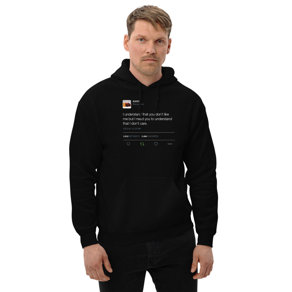 I Need You To Understand Hoodie - Kanye West Tweet-L-White-Bootlg