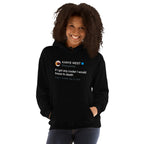 If I got any cooler I would freeze to death - Kanye West Tweet Hoodie-L-White-Bootlg