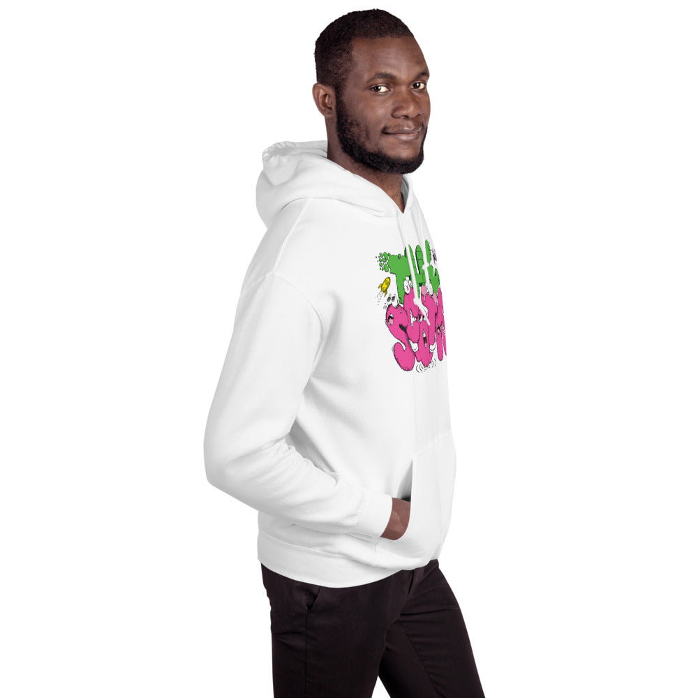 The Scotts Graffiti Kid Cudi Hoodie Merch Inspired Unisex Hooded Sweatshirt-Ash-L-Bootlg