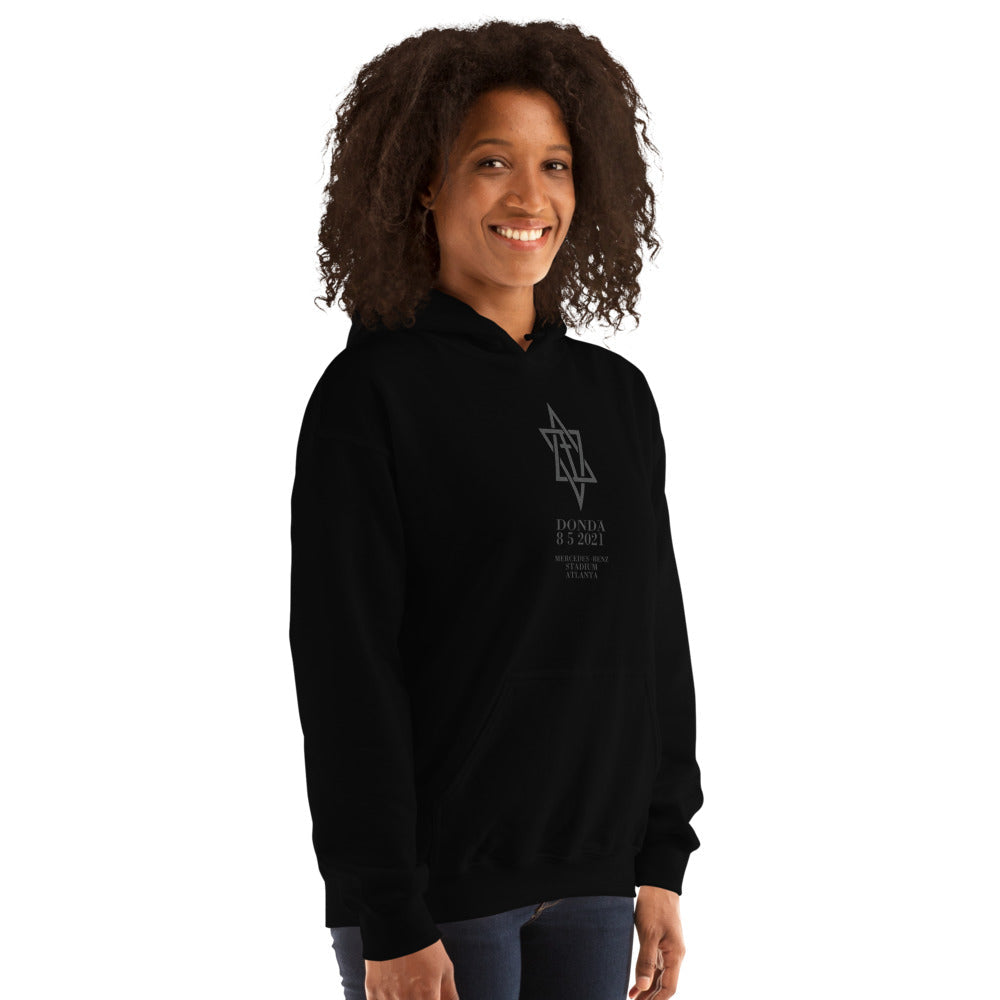 Donda Merch Kanye West Album inspired Hoodie-Black-L-Bootlg