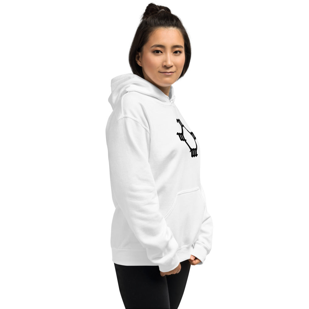 Four M Kanye West Tattoo Hoodie-L-White-Bootlg