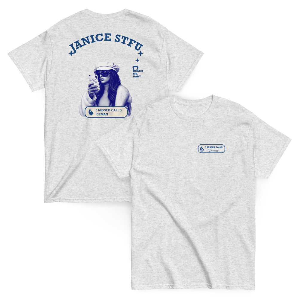 Janice STFU Drake Tee-Ash-S-Bootlg