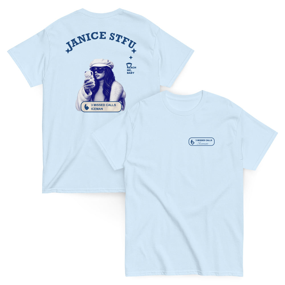 Janice STFU Drake Tee-Light Blue-S-Bootlg
