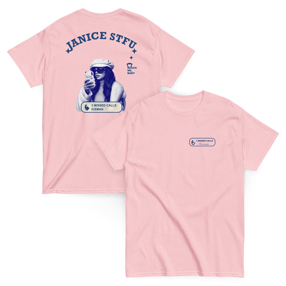 Janice STFU Drake Tee-Light Pink-S-Bootlg